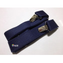 Men's Braces Suspenders width 3cm length 115cm, X-Shape - c.dark blue - 1pcs