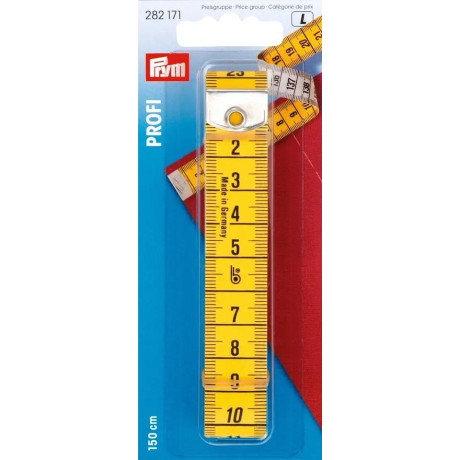 Tape measure Profi with eyelet, 150cm/cm (Prym) - 1pcs/card