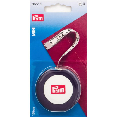 Spring tape measure Mini, 150cm/cm (Prym) - 1pcs/card