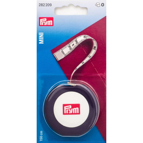 Spring tape measure Mini, 150cm/cm (Prym) - 1pcs/card