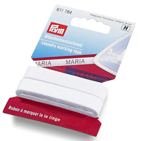 Laundry marking tape, iron-on (Prym) - 3m/card