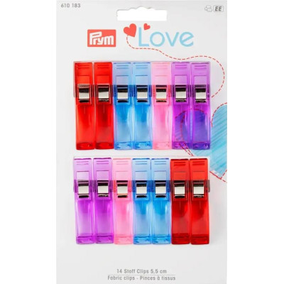 Fabric clips 5,5 cm PRYM LOVE (Prym) - 7pcs/card
