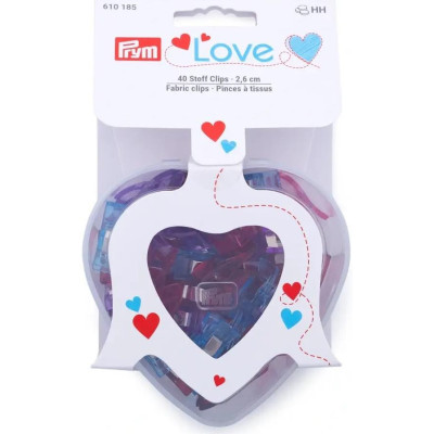 Fabric clips 2,6 cm PRYM LOVE (Prym) - 40pcs/pl.box/card