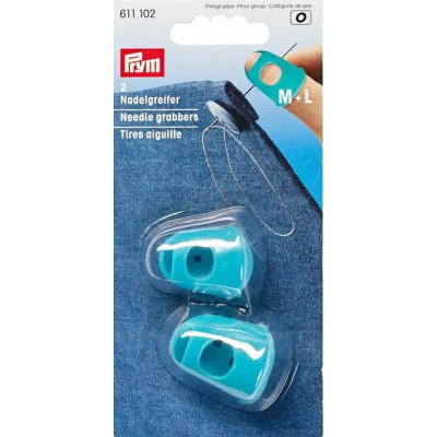 Needle grabber silicon, turquoise (Prym) - 2pcs/card