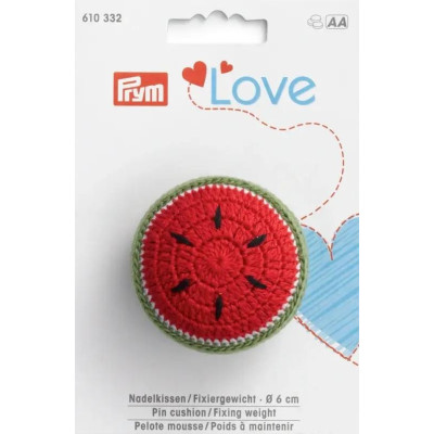 Pin cushion/Fixing weight PRYM LOVE, melon (Prym) - 1pcs/card