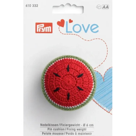 Pin cushion/Fixing weight PRYM LOVE, melon (Prym) - 1pcs/card