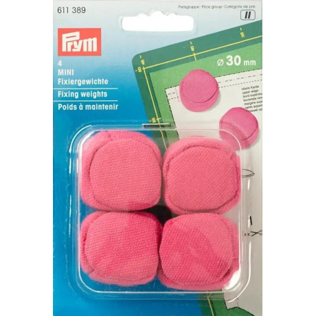 Upevňovací závaží Ø 30mm - b.růžová (Prym) - 4ks/karta