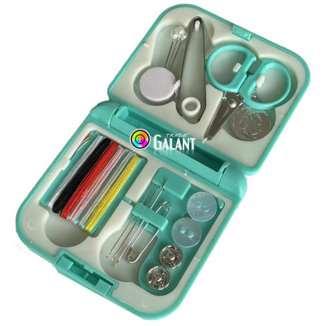 Travel sewing kit - c. turquoise - 1pcs/polybag