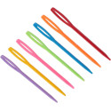 Plastic Hand Needles 70mm - assoted col. - 1000pcs/polybag