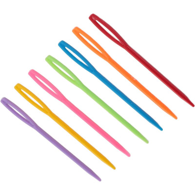 Jehly ruční plastové 70 mm - asort barev - 1000ks/sáček