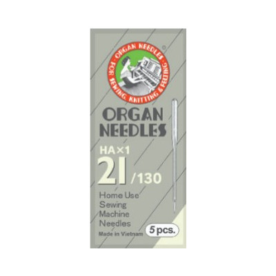 Machine Needles ORGAN HAx1 130/705H - 130/21 - 5pcs/package