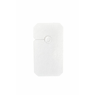 Tags for zipper (white/white - lamination) - 1000pcs