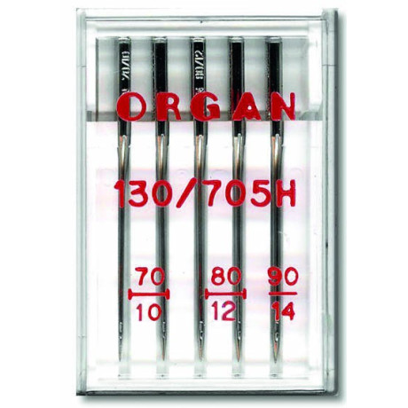 Machine Needles ORGAN UNIVERSAL 130/705 H - Assort - 5pcs/plastic box