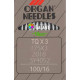 Industrial machine needles ORGAN TQx3 - 100/16 - 10pcs/card
