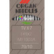 Industrial machine needles ORGAN TVx7 - 70/10  - 10pcs/card