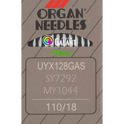 Jehly strojové průmyslové ORGAN UYx128GAS  - 110/18 - 10ks/karta