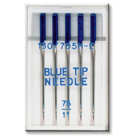 Machine Needles ORGAN EMBROIDERY BLUE TIP 130/705H - 75 - 5pcs/plastic box