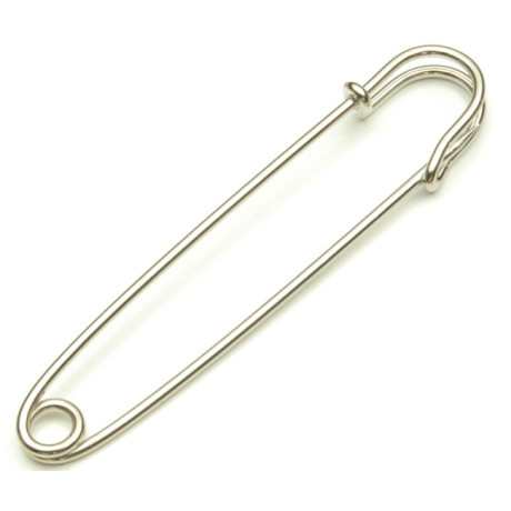 Safety Pins Decorative "Kilt" - 102mm - nickled - 1pcs