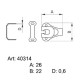 Steel Trouser Hooks 40314 - nickled - 1gros(144pcs)/box