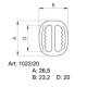 Kalhotové přezky 1022/20 - niklované - 144ks/krabička