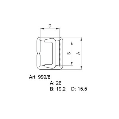 Steel Trouser Buckles 999/8 - nickled - 1gros(144pcs)/box