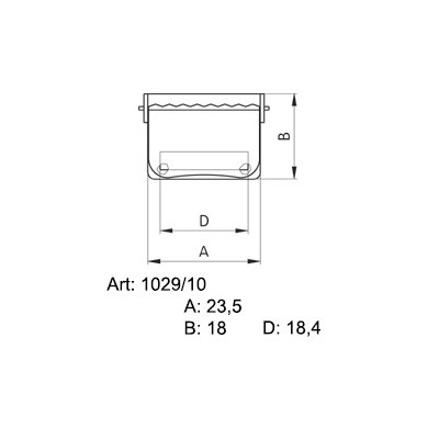 Steel Trouser Buckles 1029/10 - nickled - 1gros(144pcs)/box