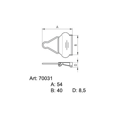 Overal buckels 70031- nickled - 100pcs/box